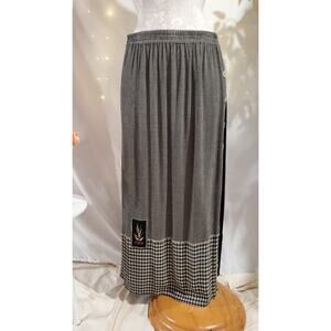 Vintage Alexandria Pierce Pull On Artsy Skirt Size 1X Buttons Painted Cottage